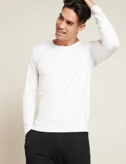 BOODY Men's Crew Neck Bamboo Long Sleeve T-Shirt | Multiple Colours