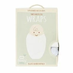 BOODY Baby Bamboo Muslin Wrap | 2 Pack In Multiple Colours Kids