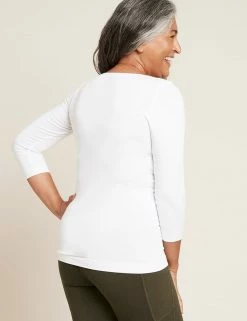 BOODY Scoop Neck Bamboo 3/4 Sleeve Top | Multiple Colours Clothing