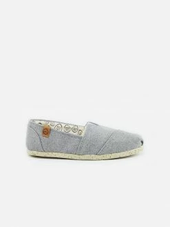 Perky Shoes Perky Eco Recycled PET Vegan Alpargata | Light Grey