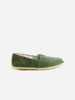 Perky Shoes Perky Eco Recycled PET Vegan Alpargata | Olive Green