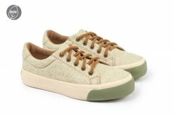 Perky Shoes Perky Eco Recycled PET Vegan Trainers | Beige