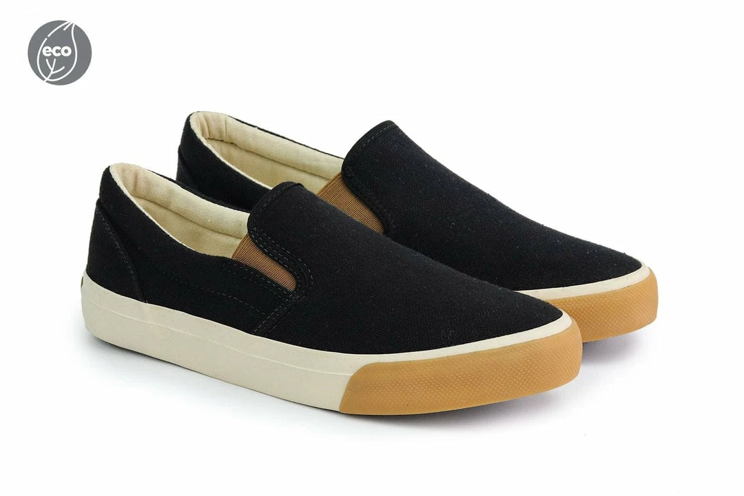 Perky Shoes Perky Eco Recycled PET Vegan Slip On Shoes | Onyx 4 Perky Shoes Perky Eco Recycled PET Vegan Slip On Shoes | Onyx