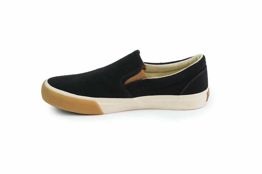 Perky Shoes Perky Eco Recycled PET Vegan Slip On Shoes | Onyx 5 Perky Shoes Perky Eco Recycled PET Vegan Slip On Shoes | Onyx