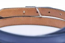 Canussa Adapt Reversible Vegan Leather Belt | Camel & Blue Accessories