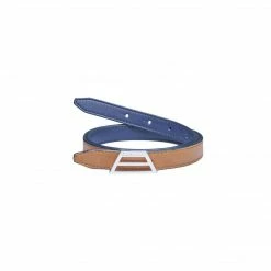 Canussa Adapt Reversible Vegan Leather Belt | Camel & Blue Accessories