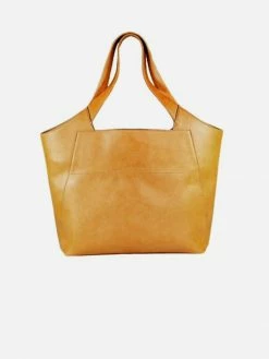 Canussa Bags Executive Vegan Leather Business Tote | Camel