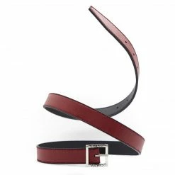 Canussa Accessories Go Reversible Vegan Leather Belt | Black & Red