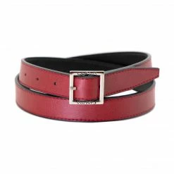 Canussa Accessories Go Reversible Vegan Leather Belt | Black & Red