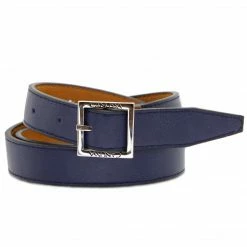 Canussa Accessories Go Reversible Vegan Leather Belt | Camel & Blue