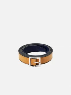 Canussa Accessories Go Reversible Vegan Leather Belt | Camel & Blue