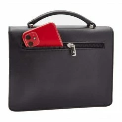 Canussa Hybrid Maxi Versatile Vegan Leather Crossbody | Black