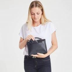 Canussa Hybrid Maxi Versatile Vegan Leather Crossbody | Black