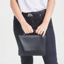 Canussa Hybrid Maxi Versatile Vegan Leather Crossbody | Black