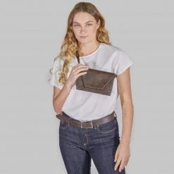 Canussa Hybrid Versatile Vegan Leather Crossbody Bag | Dark Brown