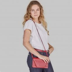 Canussa Hybrid Versatile Vegan Leather Crossbody Bag | Red