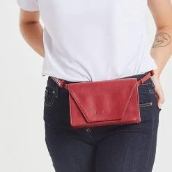 Canussa Hybrid Versatile Vegan Leather Crossbody Bag | Red