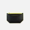 Canussa Accessories Minimal Vegan Leather Card Holder | Black & Yellow