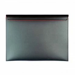 Canussa Versatile Vegan Leather Laptop Case | Black & Red Briefcases & Laptop Cases