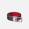 Canussa Accessories Reversible Vegan Leather Belt | Black & Red