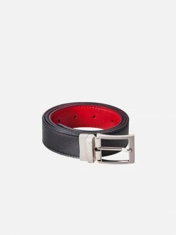 Canussa Accessories Reversible Vegan Leather Belt | Black & Red