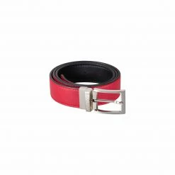 Canussa Accessories Reversible Vegan Leather Belt | Black & Red