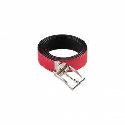 Canussa Accessories Reversible Vegan Leather Belt | Black & Red