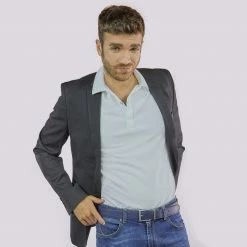 Canussa Accessories Reversible Vegan Leather Belt | Blue & Camel