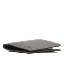 Canussa Accessories Slim Bifold Vegan Leather Wallet | Dark Brown
