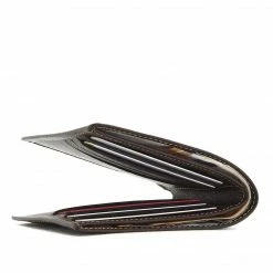 Canussa Accessories Slim Bifold Vegan Leather Wallet | Dark Brown