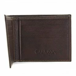 Canussa Accessories Slim Bifold Vegan Leather Wallet | Dark Brown