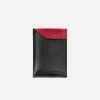 Canussa Slim Vegan Leather Cardholder | Black & Red Accessories