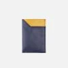 Canussa Slim Vegan Leather Cardholder | Blue & Camel