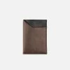 Canussa Accessories Slim Vegan Leather Cardholder | Brown & Black