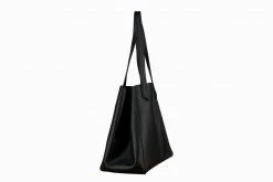 Canussa Bags Totissimo Foldable Vegan Leather Tote Bag | Black