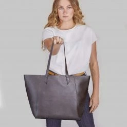 Canussa Totissimo Foldable Vegan Leather Tote Bag | Brown Bags