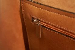 Canussa Bags Totissimo Foldable Vegan Leather Tote Bag | Camel