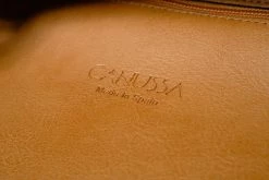 Canussa Bags Totissimo Foldable Vegan Leather Tote Bag | Camel