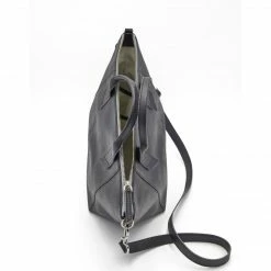 Canussa Trotto Vegan Leather Tote Bag | Black/Grey