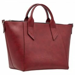 Canussa Trotto Vegan Leather Tote Bag | Red Bags 16 Canussa Trotto Vegan Leather Tote Bag | Red Bags