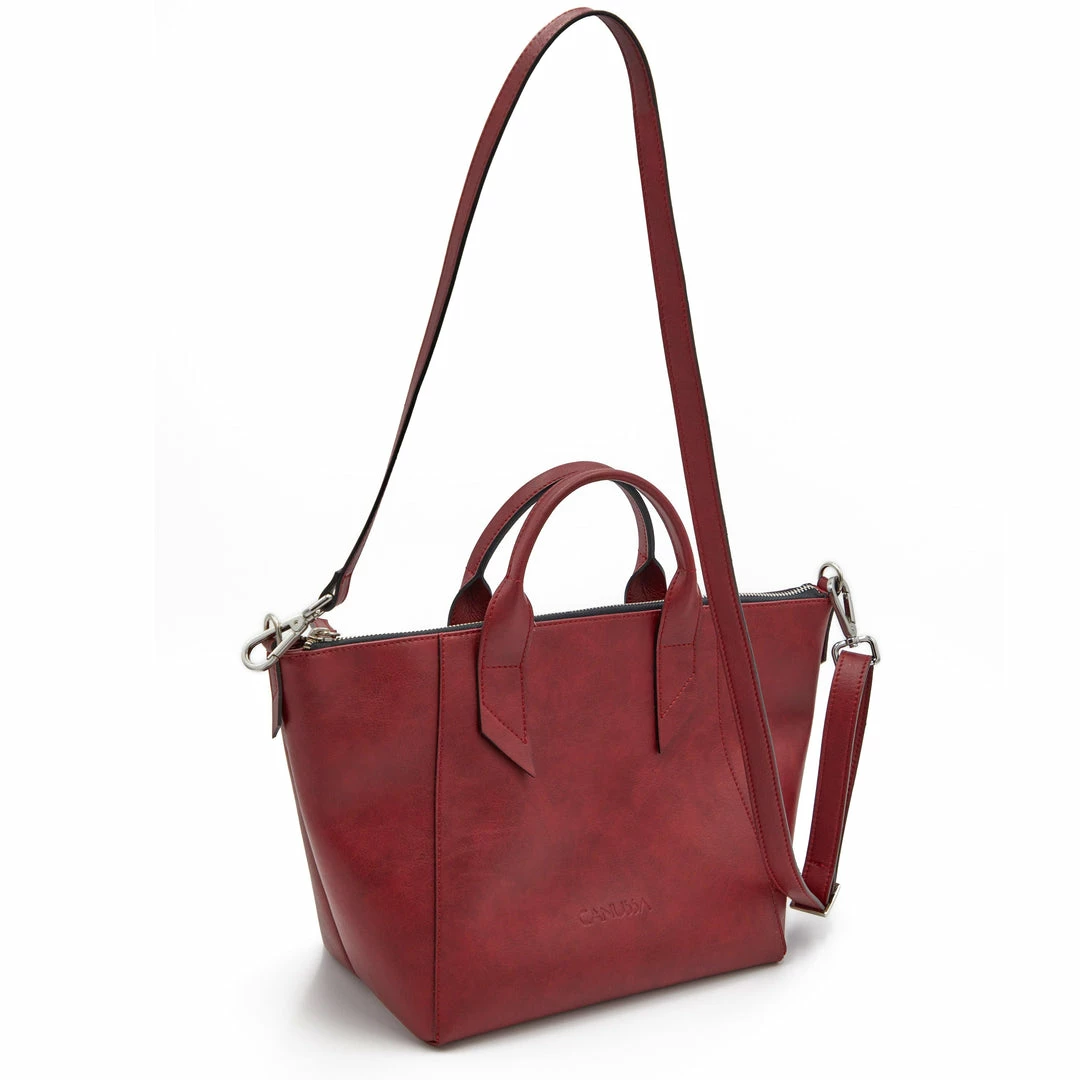 Canussa Trotto Vegan Leather Tote Bag | Red Bags 8 Canussa Trotto Vegan Leather Tote Bag | Red Bags