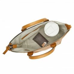 Canussa Trotto Vegan Leather Tote Bag | Camel Bags