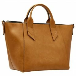 Canussa Trotto Vegan Leather Tote Bag | Camel Bags