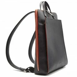 Canussa Bags Urban Vegan Leather Backpack | Black & Red