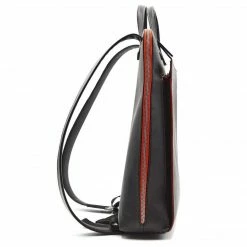 Canussa Bags Urban Vegan Leather Backpack | Black & Red