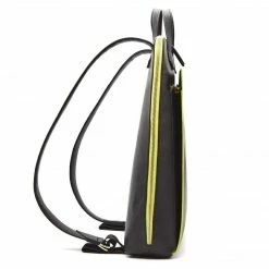 Canussa Bags Urban Vegan Leather Backpack | Black & Yellow