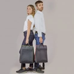 Canussa Bags Urban Vegan Leather Backpack | Black & Yellow