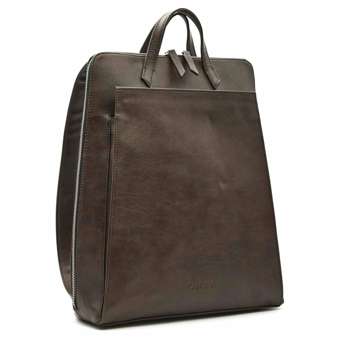 Canussa Urban Vegan Leather Backpack | Brown 4 Canussa Urban Vegan Leather Backpack | Brown