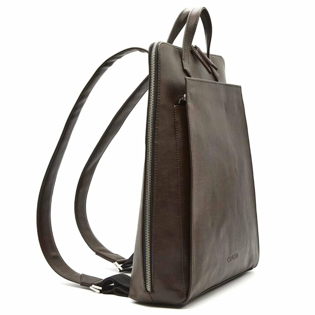 Canussa Urban Vegan Leather Backpack | Brown 9 Canussa Urban Vegan Leather Backpack | Brown