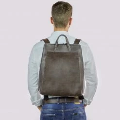 Canussa Urban Vegan Leather Backpack | Brown 24 Canussa Urban Vegan Leather Backpack | Brown